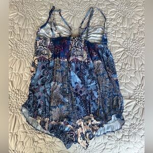 Intimately by Free People satin sleep romper - size small